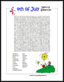 4th of July Word Search