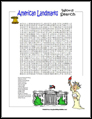 American Landmarks Word Search