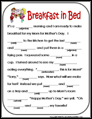 Mother's Day Mad Lib