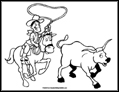 Cowboy coloring page