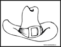 Cowboy coloring hat