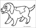 dog coloring page