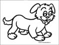 dog coloring page