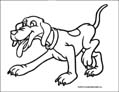 dog coloring page