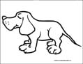 dog coloring page