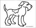 dog coloring page