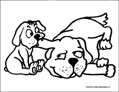 dog coloring page