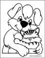 dog coloring page