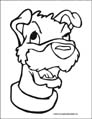 dog coloring page