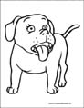 dog coloring page