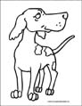 dog coloring page