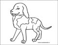 dog coloring page