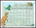 Dinosaur Chore Chart