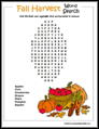 Fall Word Search