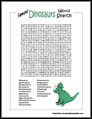 Dinosaur Word Search