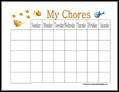 Fish Chore Chart