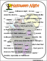 Halloween Mad Lib