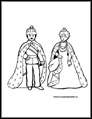 King and Queen coloring page