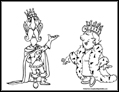 King and Queen coloring page