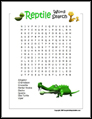 Reptile Word Search