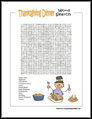 Thanksgiving Word Search