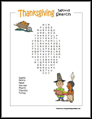 Thanksgiving Word Search