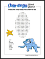 Under the Sea Word Search