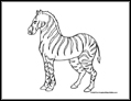 Zebra Coloring Pages