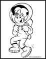 Astronaut coloring page