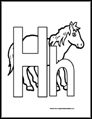 h is for horse