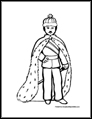 King coloring page