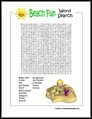 Beach Fun Word Search