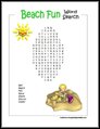 Beach Fun Word Search