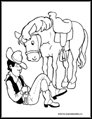 Cowboy Coloring Page