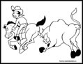 Cowboy coloring page