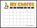 Cowboy Chore Chart