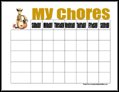 Cowboy Chore Chart