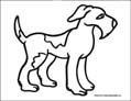 dog coloring page
