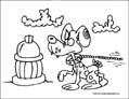 dog coloring page