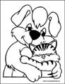 dog coloring page