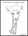 Giraffe Dot to Dot