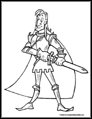 Knight Coloring page