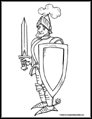 Knight coloring page