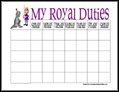 Prince Chore Chart