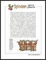 Reindeer Word Search