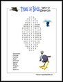 Easy Bird Word Search