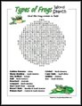 Frog Word Search