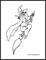 Witch coloring page