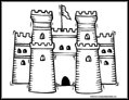 Castle coloring page