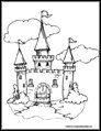 castle coloring page